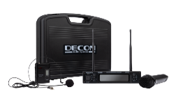 Decon 2 Kanal UHF El + Yaka (HeadSet) Mikrofon Seti - 1