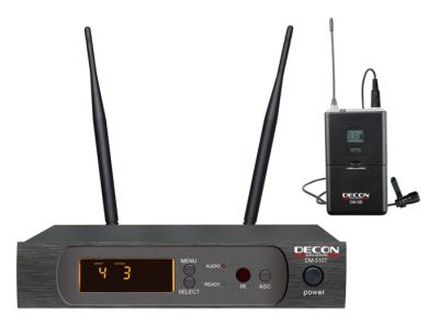 UHF Dijital Çift Anten 100 Kanal Yaka Tipi Telsiz Mikrofon - 1