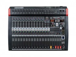 12 Kanal Mono / 2 Kanal Stereo Power Mixer  (2x650Watt)