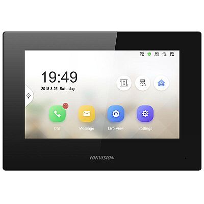 7 inc TFT LCD Dokunmatik Ekran İç Mekan Ünite (Wi-Fi) - Siyah - 1