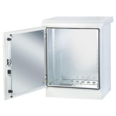 9U 600x450 IP66 Outdoor Zemin Tipi / Tek Cidarlı 100mm Bazalı - 2