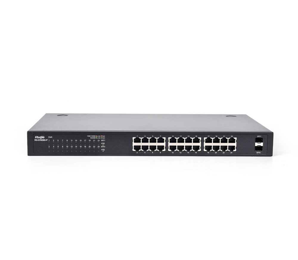 24 Port 10/100Mbps + 1-Upper-link port 10/100/1000Mbps + 1-Combo Port Switch - 1