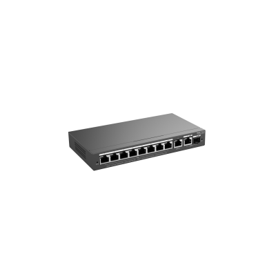 8 Port Gigabit PoE, 2 Port GB RJ45/1 SFP Combo Uplink Smart PoE Switch - 2