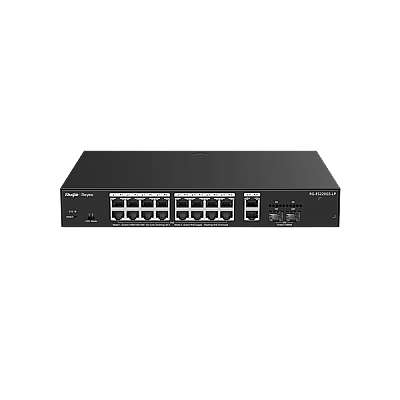 16 Port Gigabit PoE, 2 Port GB RJ45, 2 SFP Slots Smart PoE Switch - 1