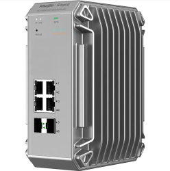 4 Port Gigabit PoE+, 2 SFP Uplink Port  Yönetilebilir Endüstriyel Switch