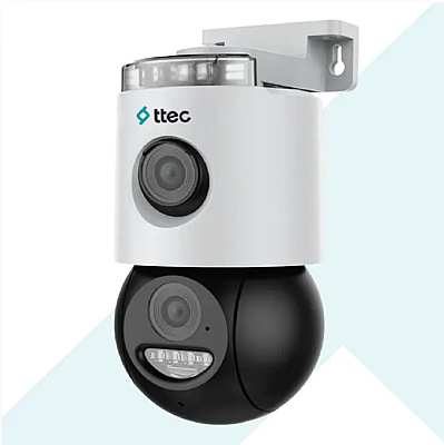 3MP+3MP Pan & Tilt 8X Dijital Zoom Wi-Fi PT Kamera (Two-Way Talk) - 1
