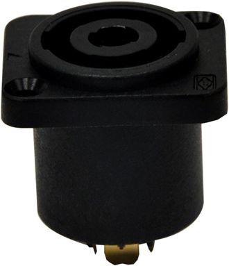 Speakon 4 Pin Şase - Plastik - Kare - 1
