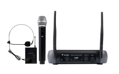 2 Kanal UHF El + Yaka (HeadSet) Mikrofon Seti - 1