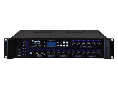 120 Watt LCD Ekran 6 Bölge USB/MP3/Bluetooth Hat Trafolu Mikser Amplifier - 1