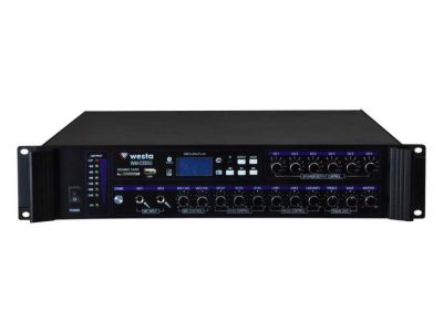 350 Watt LCD Ekran 6 Bölge USB/MP3/Bluetooth Hat Trafolu Mikser Amplifier - 1