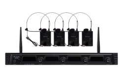 4 Kanal UHF Yaka (HeadSet) Mikrofon Seti