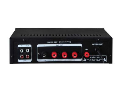 100 Watt 2 Bölge USB/MP3/Bluetooth Hat Trafolu LCD Ekran Mikser Amplifier - 2