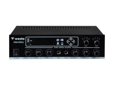 100 Watt 2 Bölge USB/MP3/Bluetooth Hat Trafolu LCD Ekran Mikser Amplifier - 1