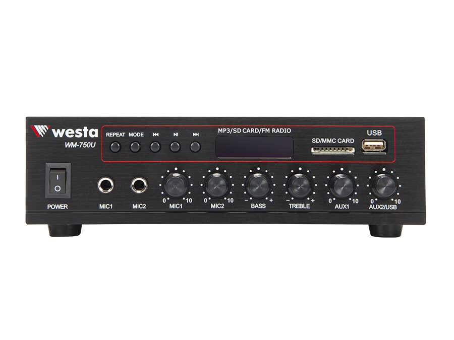 80 Watt USB/MP3 Okuyuculu Hat Trafolu LCD Ekran Mikser Amplifier - 2