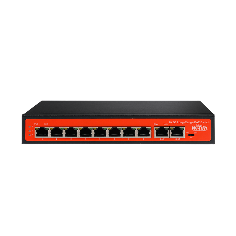 8 Port Poe 250Mt. Mesafe Hi-Poe Switch - 1