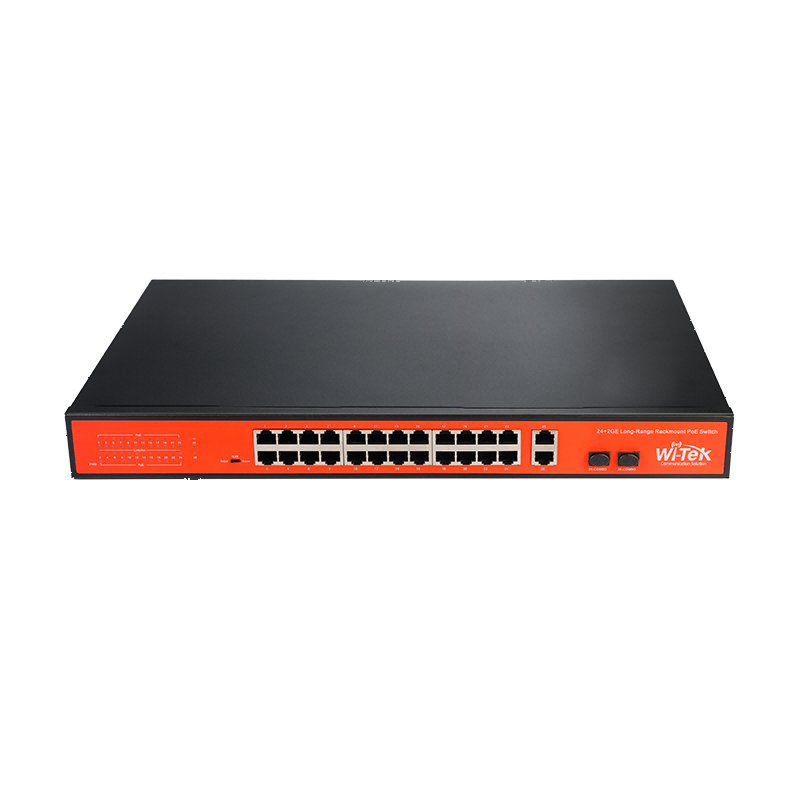 24 Port Poe 250Mt. Mesafe Switch