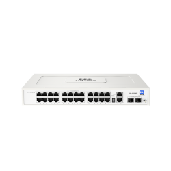 24 Port Gigabit PoE, 2 Port Gigabit Uplink, 1 SFP Port Switch